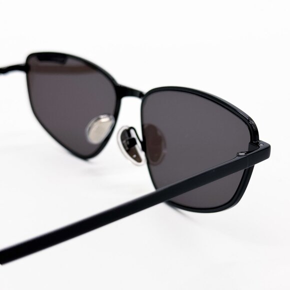 NEW BALENCIAGA BB0277S 001 SUNGLASSES UNISEX BLACK GREY OVAL EYEWEAR BALENCIAGA main image 4